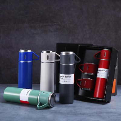 Business Gift Box Thermos Cup Set High Profile Level One Three-lid Stainless Steel Portable Gift Cup
