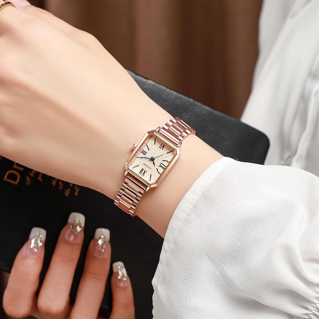 Montre à Quartz Carrée de Niche pour Femme Mori Girl - Élégante & Simple pour Étudiantes