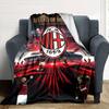 AC Milan Print Flannel Blanket High Quality Warm Comfortable Cover for All Seasons Perfect for Gifts Home Decor