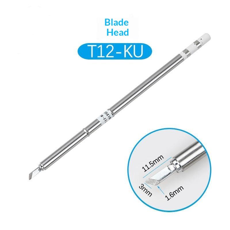 T12 Series Soldering Iron Tip High Accuracy Multi-use Replacement Fit for Hakko FX951 Electric Soldering Station