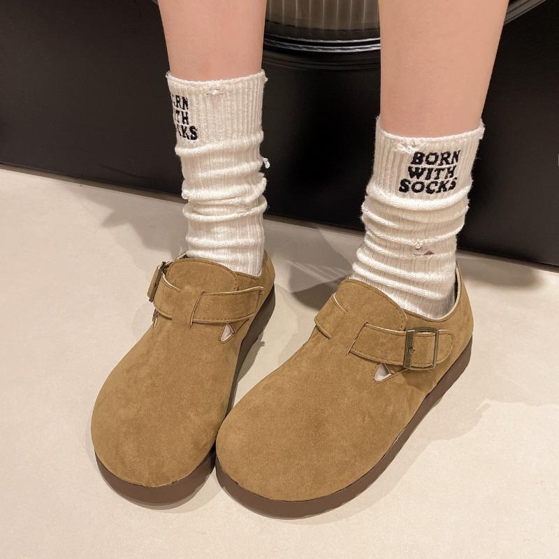 Модные женские туфли весна-осень в стиле ретро с круглым носком — фото 6