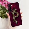 For Tecno Camon 18P Case Cover Luxury Crown A-Z Letters 2D Flat Pattern Soft Silicone Funda For Tecno CH7 Casing