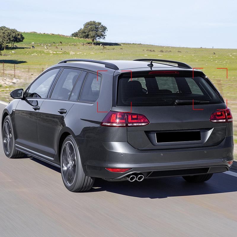 For Volkswagen Golf 7 Variant Wagen 2013- Car Window Trim Lip Spoiler Side Wing Spoiler Car Sticker Modification Accessories