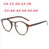 Men Women Round Myopia Glasses With Degree Retro Plastic Frame Prescription Eyeglasses Diopter 0 -1.0 -1.5 -2.0 -2.5 To -6.0