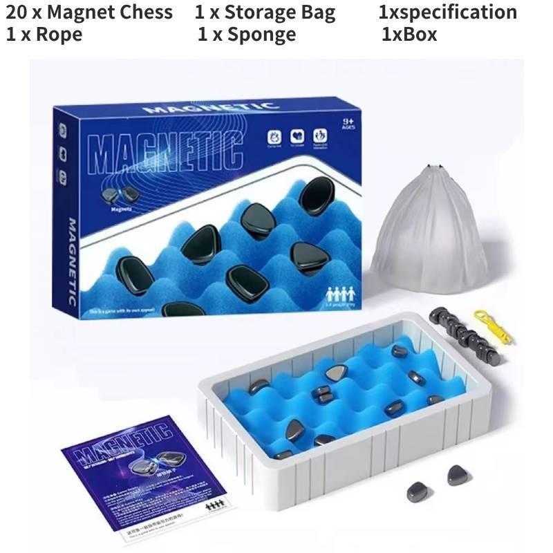 Fesselndes magnetisches Schachspiel Kognitives Training Schreibtischspielzeug für Kinder Familie