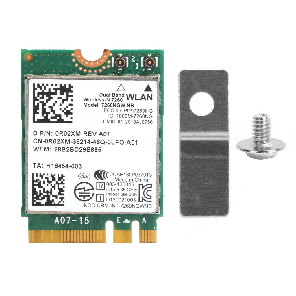 WLAN-Karte 2,4g 5g Dualband Drahtlosnetzwerkkartenmodul 300Mbps für Intel 7260NB 7260NGW