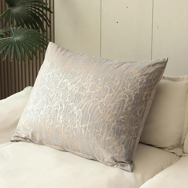 55/60/70/80CM Peach velvet Large Square Pillowcase Coffee Sofa Back Huge Cushion Cover Washable Living Room Bedroom Pillow Cases