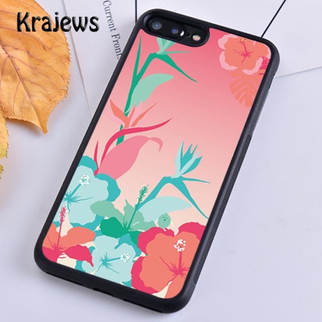 Krajews Butterflies Hibiscus Flowers Soft Phone Case Cover For iPhone 17 Air 16 15 14 Plus 11 12 13 Pro Max Coque Fundas