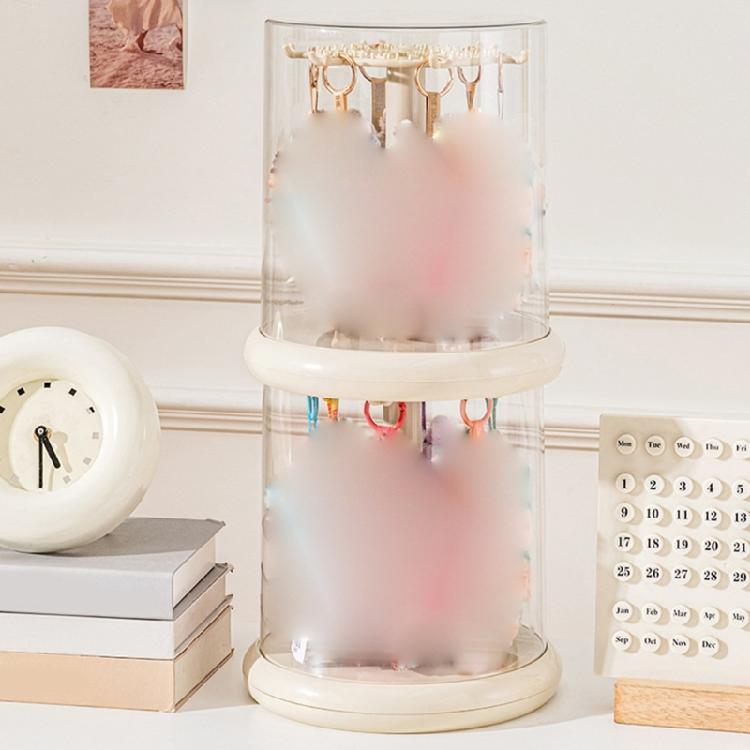 Space Efficient Rotating Display Unit 360 Viewing Angles For Small Collectibles ABS PET Frame Fingerprint Resistant Box
