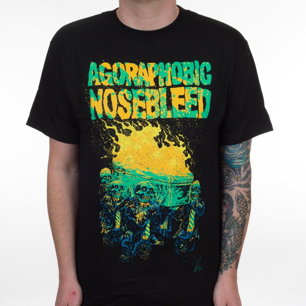 Agoraphobic Nosebleed Dog Band TShirt Cotton Graphic Tee Unisex Women Summer Streetwear Top