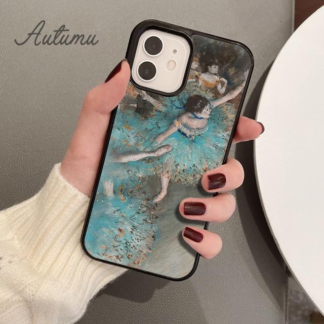 Edgar Degas Ballerinas Ballett Handyhülle für iPhone 11 12 13 14 Pro Max mini XR XS SE 2020 7 8 Plus Samsung S21 S22 Cover Shell