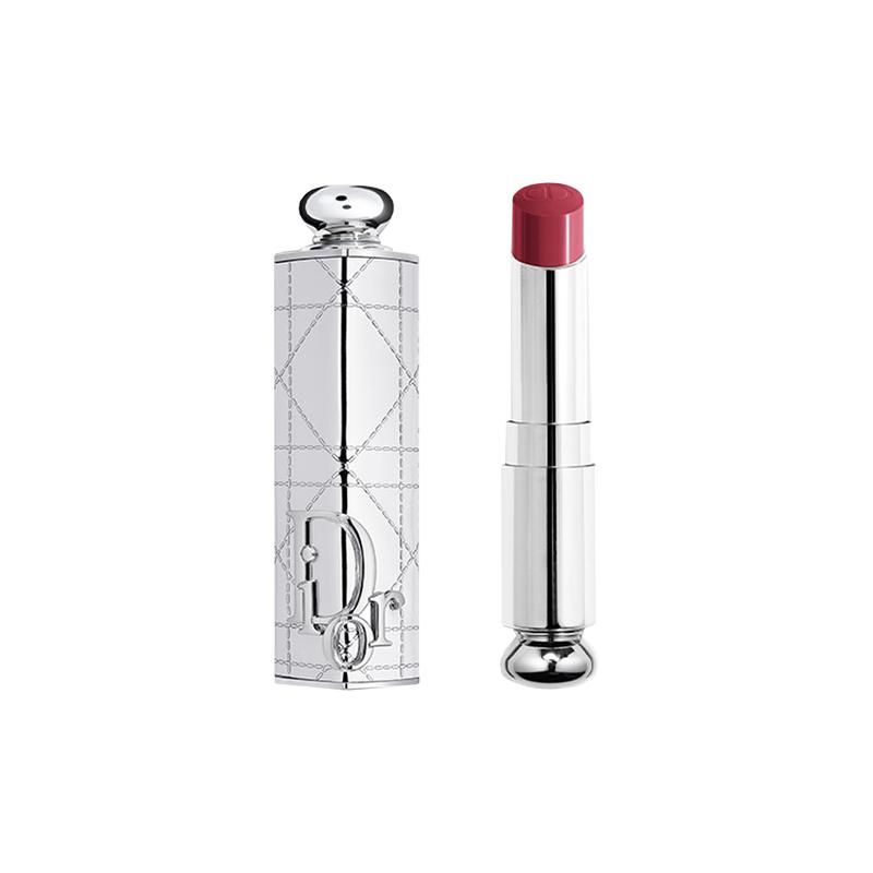 DIOR Lipstick Silver cannage pattern shell +667 DIORMANIA Cherry Blossom White Peach Jelly No Gift Box Gift Bag серебряный