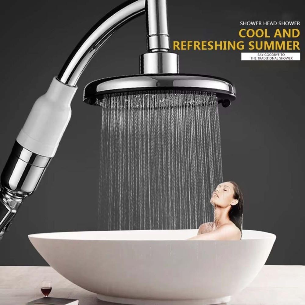 Water-saving Shower Heads High Pressure 6inch Large Panel Showerhead Round Shower Nozzle  Universal