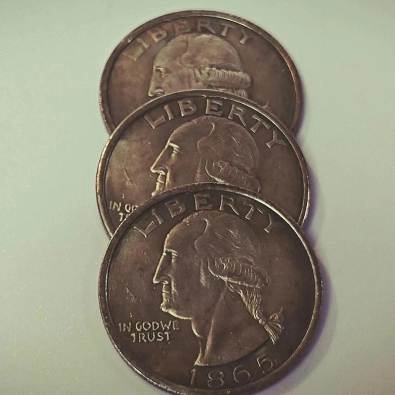 1865 ABD Morgan Orijinal Gümüş Sikke Özgürlük Kartal Madalya Albümü Kopya Sikkeler Koleksiyonluklar Mücadele Sikkeleri Noel Hediyeleri