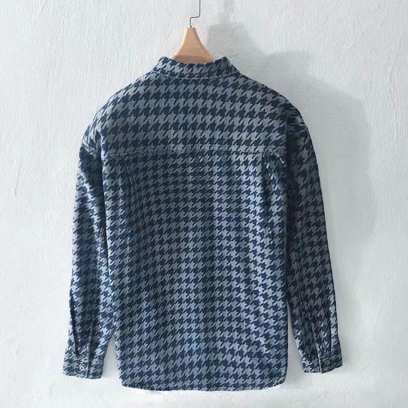 2023 Men's Plaid Long Sleeve Shirt - Spring/Autumn Casual Jacket Trend