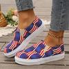 Trendy Casual Single Shoes 2024 New Design Feeling Canvas Flat Bottom Sports Anti Slip Women's Vulcanized Temperament Single