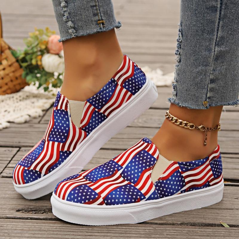 Trendy Casual Single Shoes 2024 New Design Feeling Canvas Flat Bottom Sports Anti Slip Women's Vulcanized Temperament Single