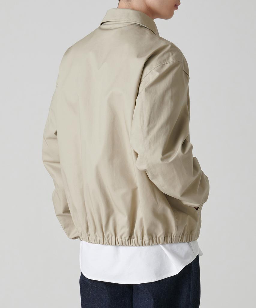 Musinsa Standard Cotton Minimal Blouson Jacket [Beige]