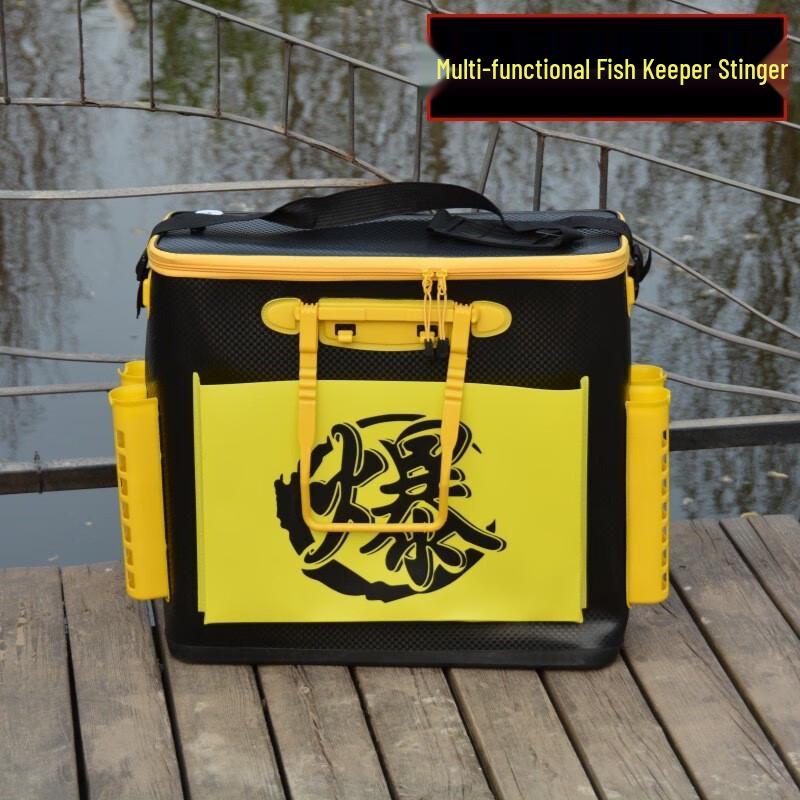 Multi-functional Foldable EVA Fishing Live Bait Bucket