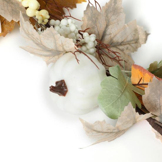 Artificial Maple Leaf Garland 6Ft Pumpkin Berries Garland Fall Decoration
