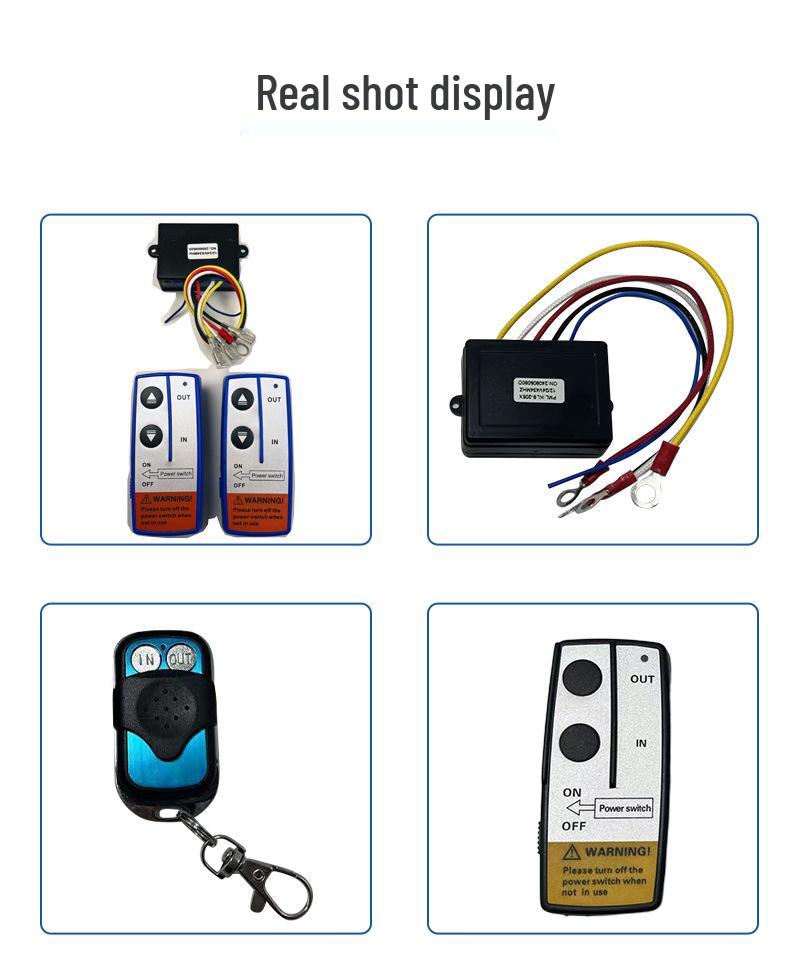 12V Wireless Winch Remote Controller for Jeep and ATV Off-Road Vehicles