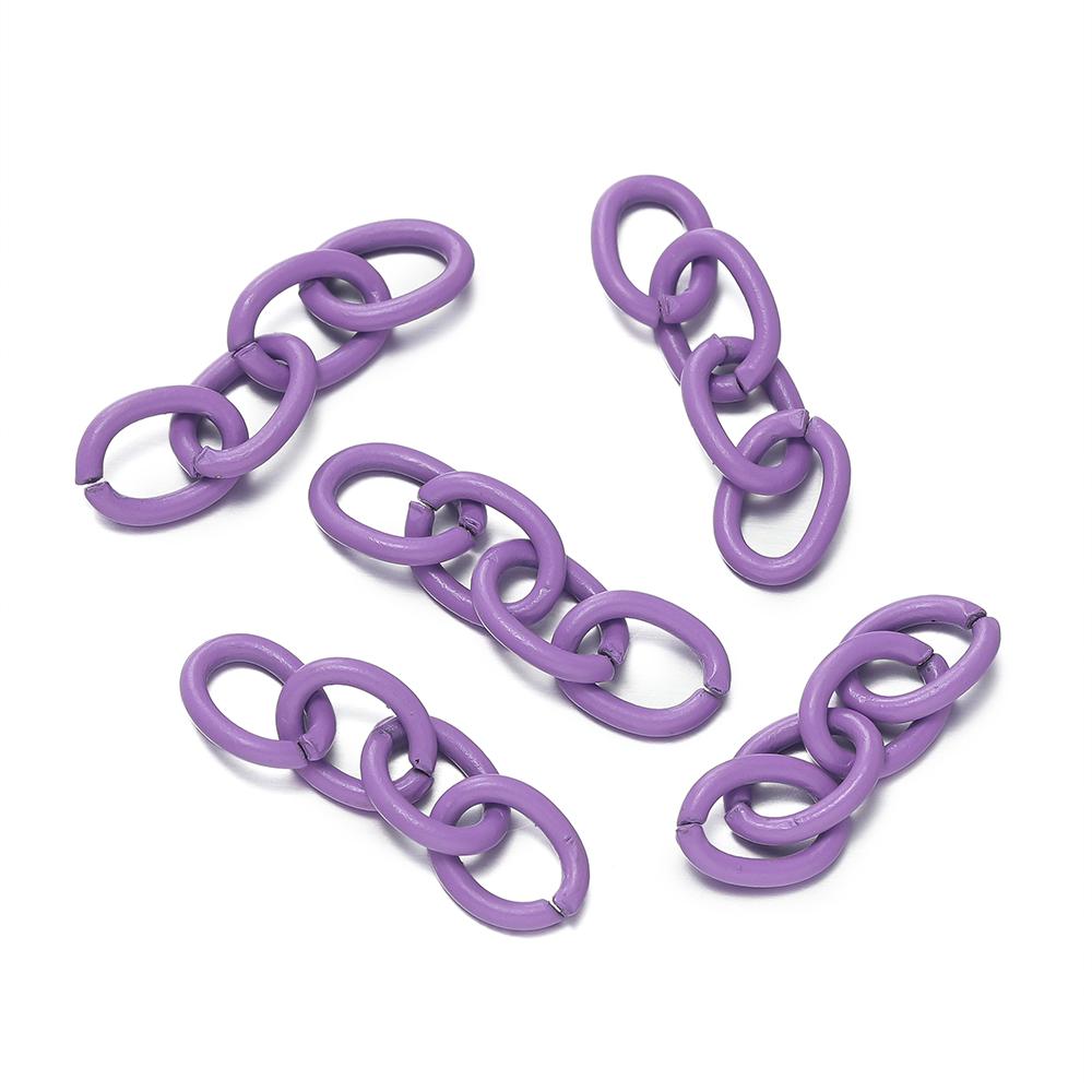 20pcs/lot 25mm Metal Link Chain Connector For Keychain Pendant KeyChains Hanging Accessories Diy Jewelry Making Findings