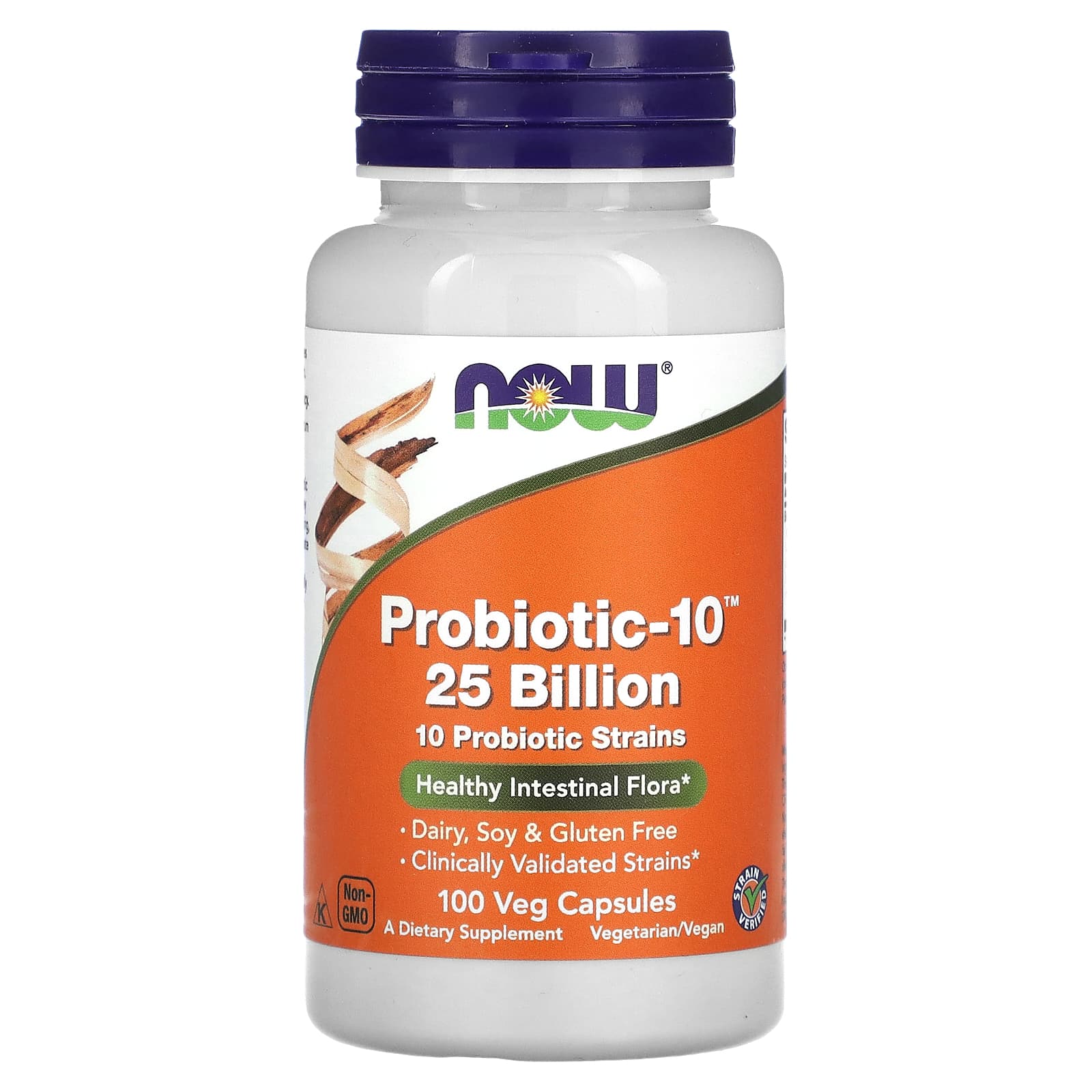 

Probiotic-10, 25 Billion, 100 Veggie Caps