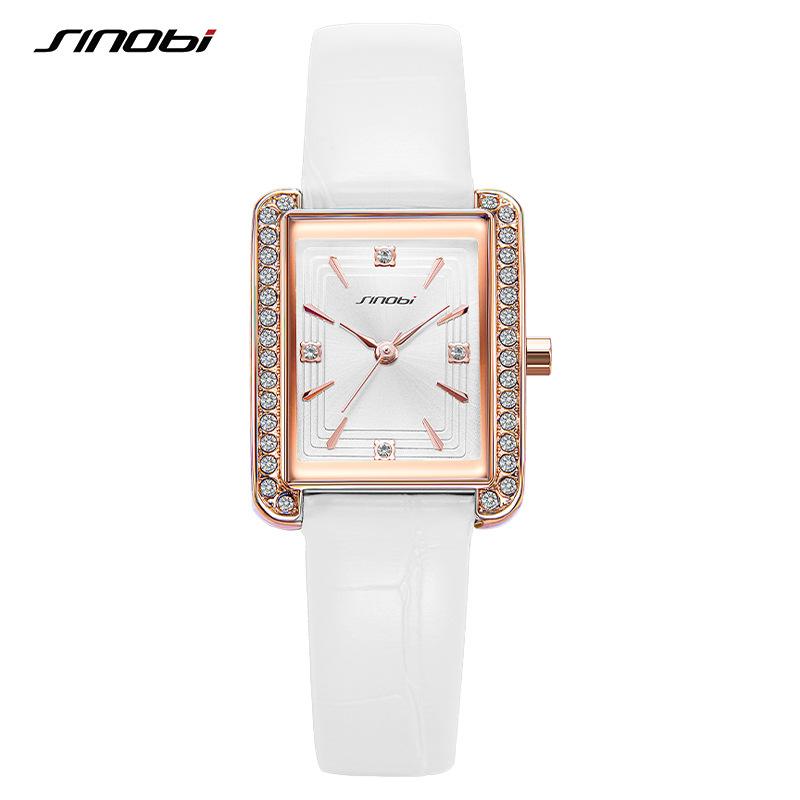 

Watch Female Niche Premium Sense Square Watch Axiannu Green Watch Bamboo Strap Guangzhou Watch Watch 0177