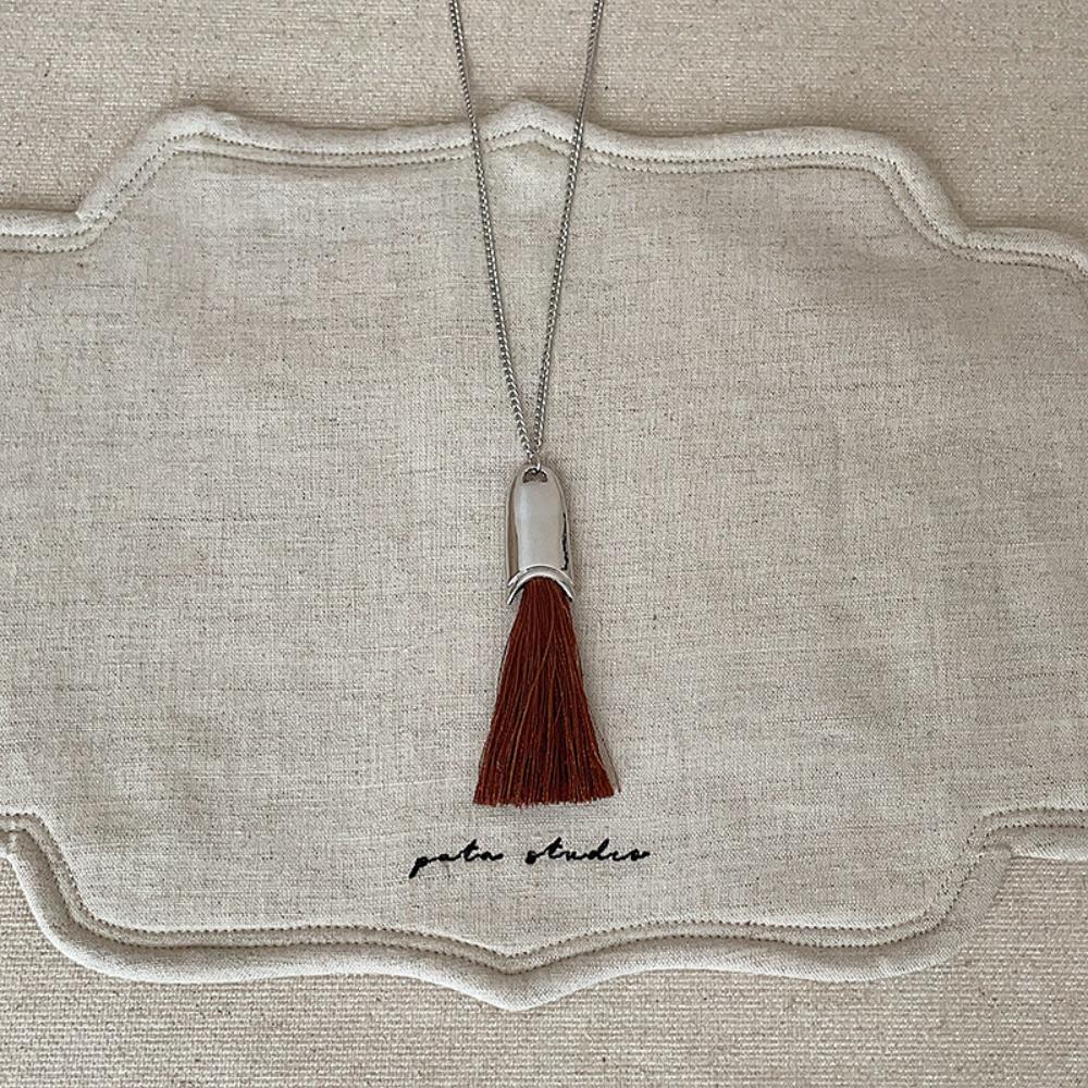 

Unique Design Long Chain Chokers Sweater Chain Pendant Necklaces For Women Gift колір темно кави