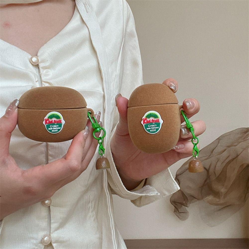 Anti-Fall Kiwi Fruit Earphone Case Dustproof Charging Box Shell for Airpods 4 3 2 1/ Pro/Pro2
