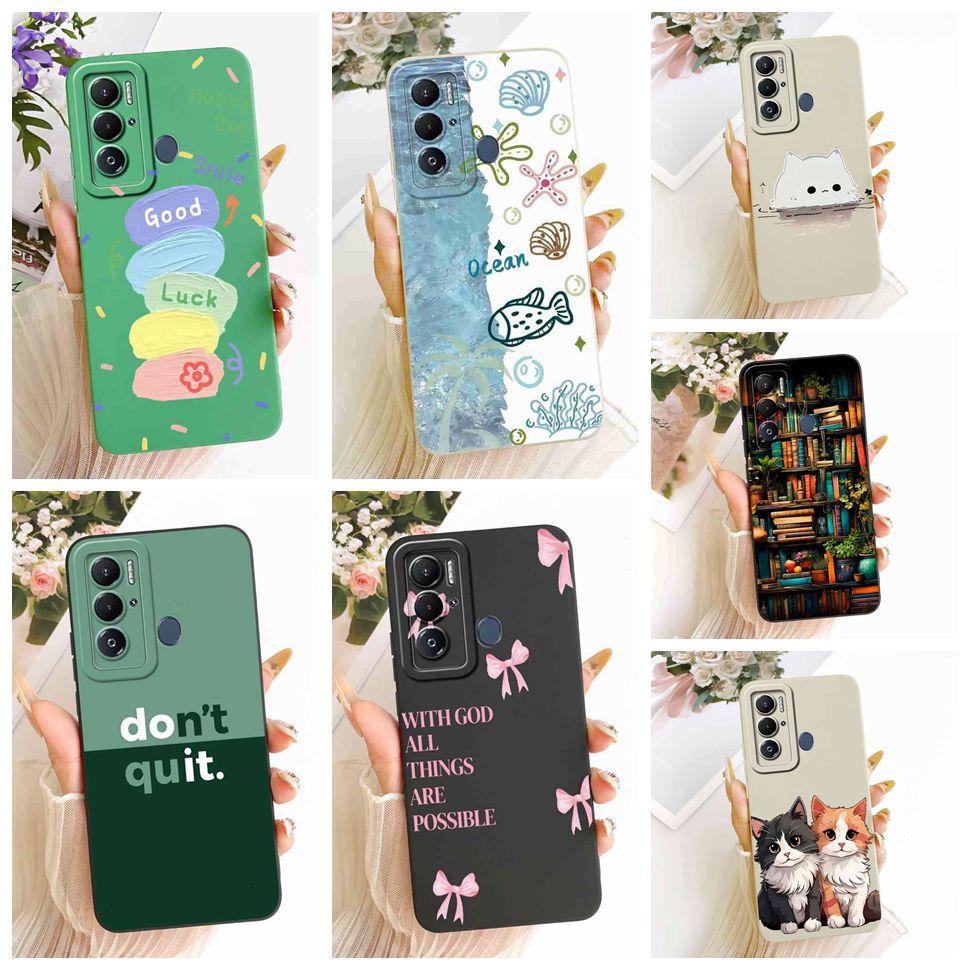 For Tecno Pova Neo Case LE6 LE6h Silicone Luxury Cute Love Rabbit Funny Back Cover For Tecno PovaNeo Phone Case Bumper