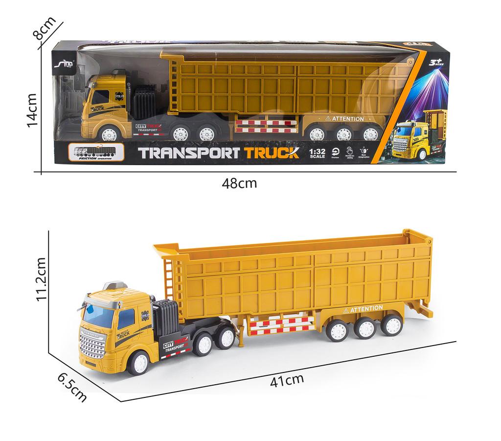 Double Trailer Decker Container Truck Engineering Vehicle Model Children Toy