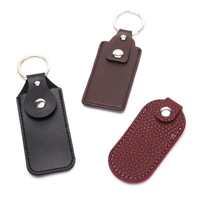 USB-Schutzhülle, tragbare Tasche, Leder-Schlüsselanhänger für USB-Flash-Laufwerk