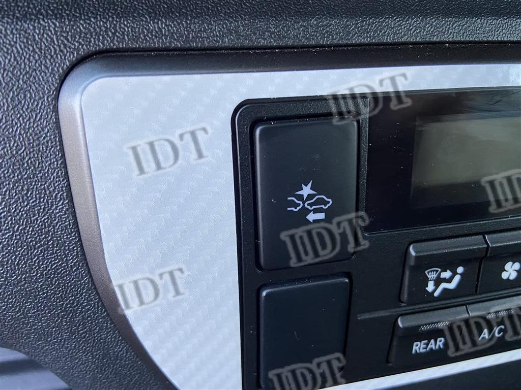 IDT 200 Series Hiace Air Conditioner Panel Sheet Sticker Interior Custom with Mini Waste (5D Carbon White)