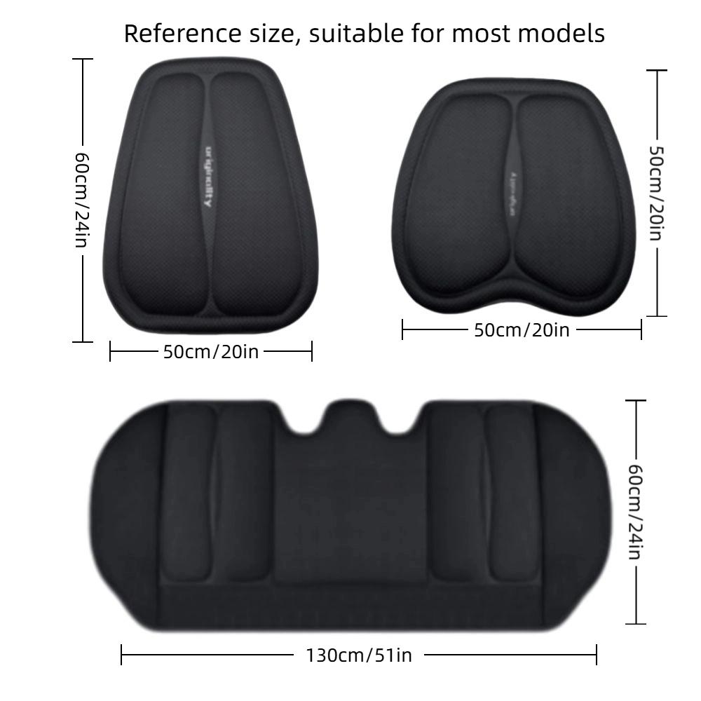 Isilkes Bilbarnstolsskydd Andningsbart Luftlager Svala Sätesskydd Halvklädda Smutsavvisande Fullständig Uppsättning Sätesskydd För Alla Bilar