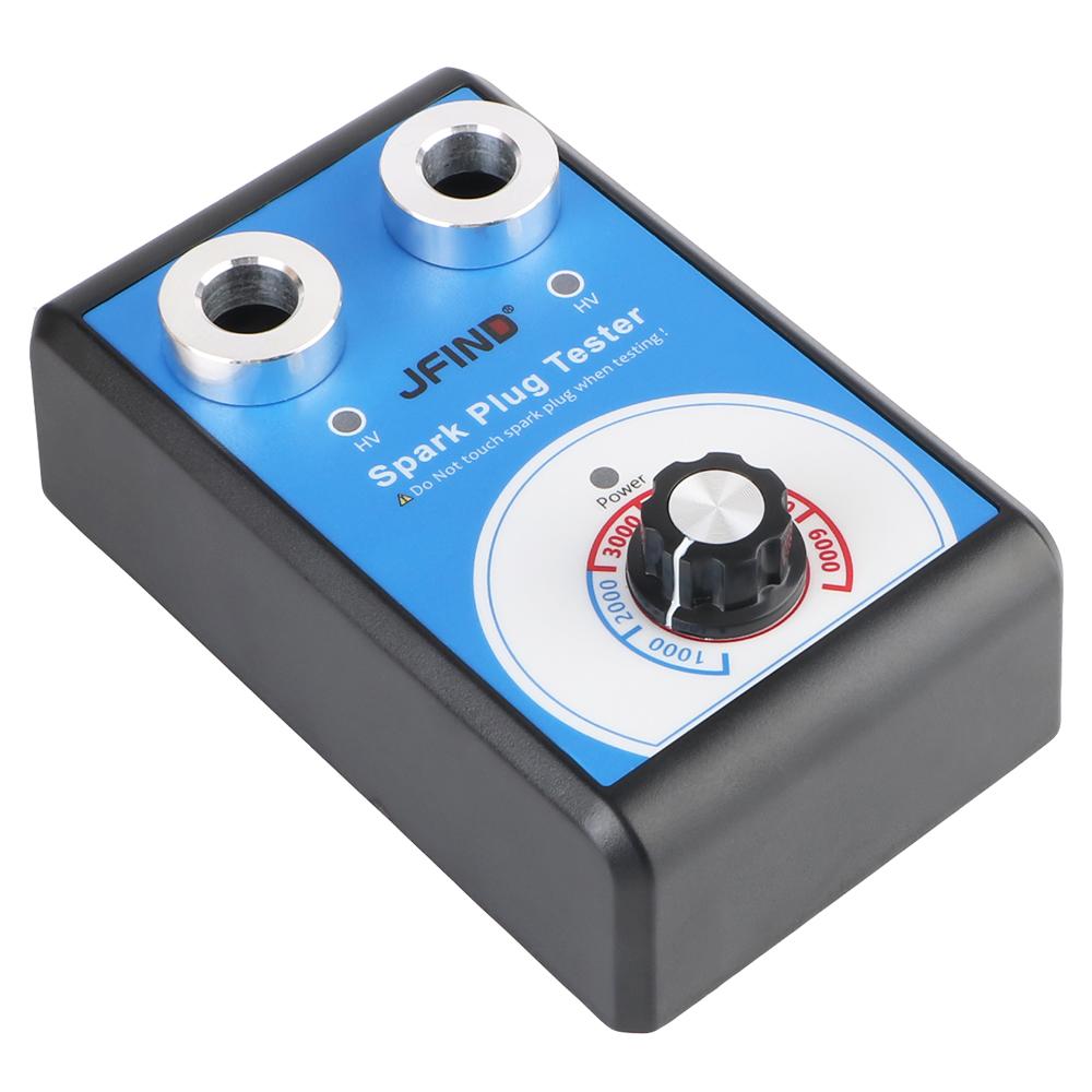 Jfind JF109 13mm To 12V Automotive Detector Ignition Analyzer Tools 110V 220V Double Hole Car Motorcycle Auto Spark Plug Tester