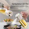 250ml Oil Spray Bottle High Borosilicate Glass Cooking Oil Dispensers Olive Oil Sprayer Mister for Air Fryer Salad Baking