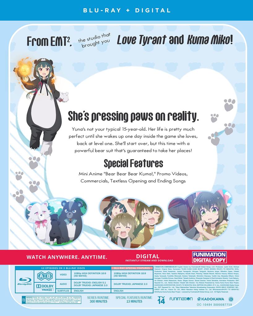 Kuma Kuma Kuma Season 1 Bear [Blu-ray]