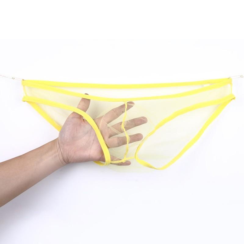 Sissy Herren Sheer Durchsichtig Bikini Slips Unterwäsche String G-String Unterhosen