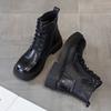 The first layer of cowhide short boots women's 2025 autumn and winter new retro leather British style square head women's Martin boots