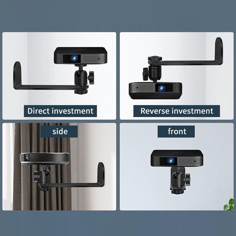 Tragbare Projektorhalterung 360° drehbar Wandhalterung Beamerhalter Universal 1/4 Schraube Für Xgimi Jmgo Dangbei Projektorständer