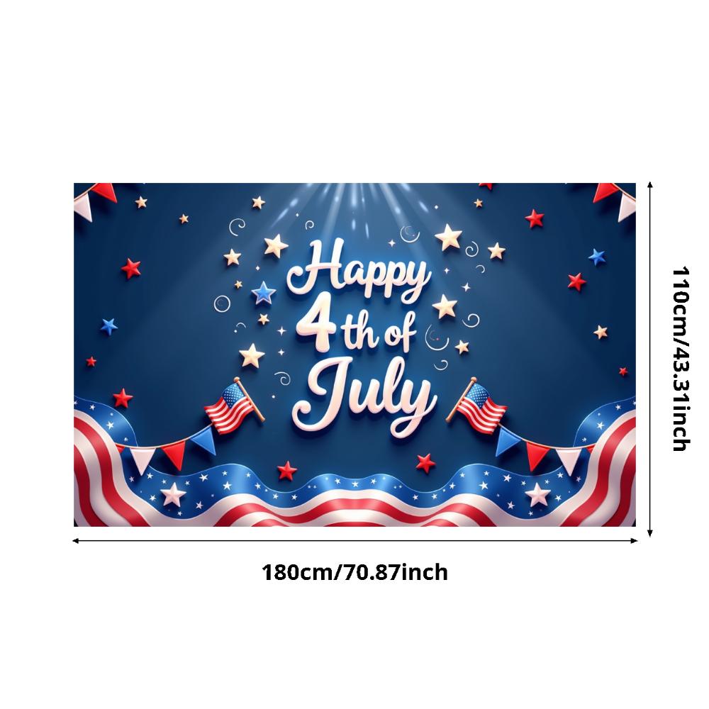 Flag Design American Flag Decor Star Patterns Independence Day Banner Vibrant Colors Decorative Bunting Party Banner
