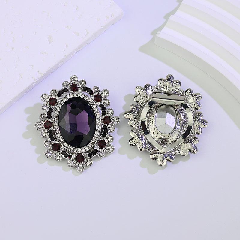 Exquisite Retro Flower Brooch & Scarf Buckle for Women