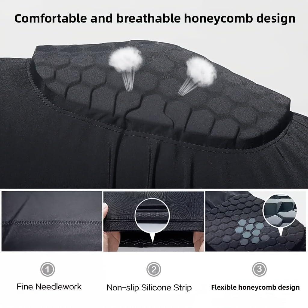 1Pcs Knee Compression Pads,Knee Sleeve Basketball Volleyball Knee Pads with Honeycomb Padding Knee Brace Soft Knee Pads