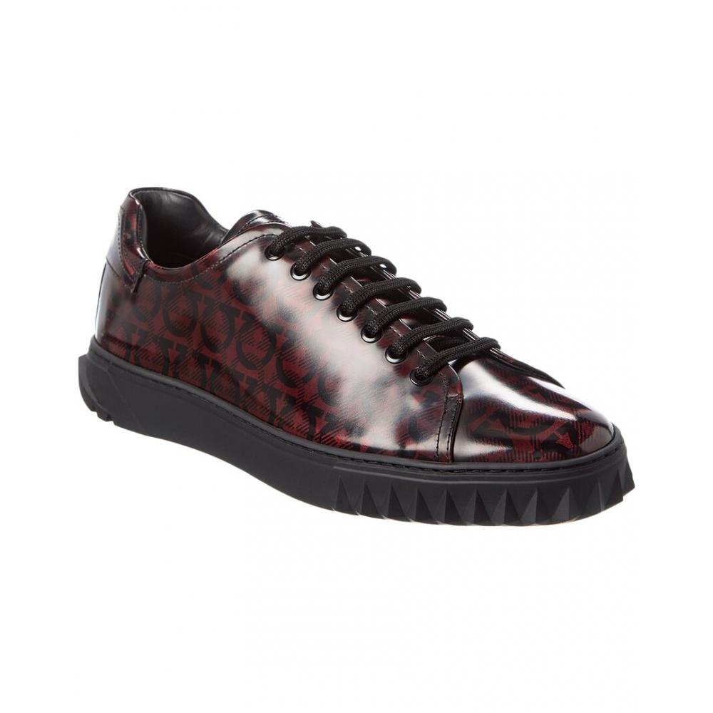 

Salvatore Ferragamo Ferragamo Cube Leather Sneaker Red US 6.5/Regular