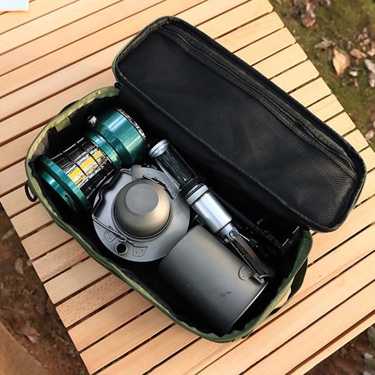 Outdoor Camping Tools Storage Bag Portable Tableware Ground Nail Stove Ground Nail Wind Rope Camping Bag Handbag