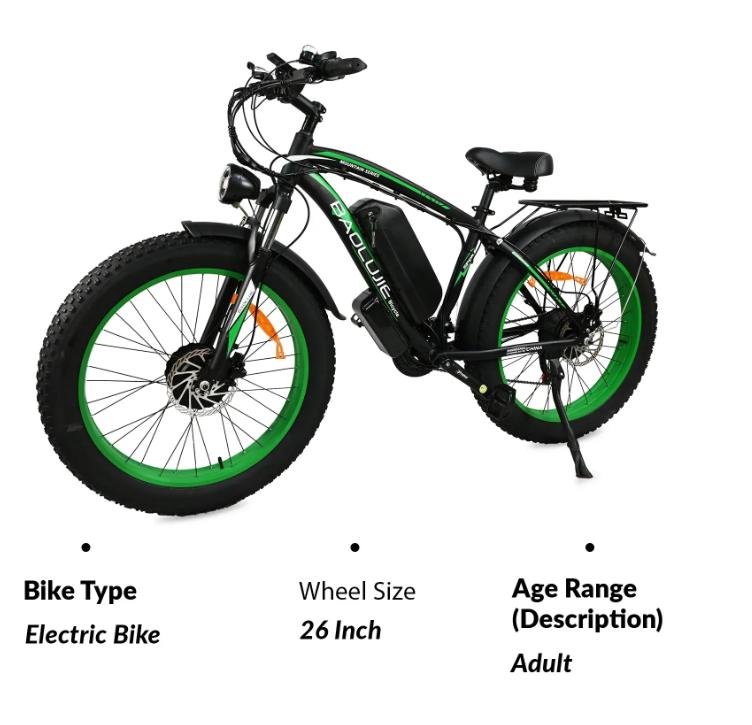 EBIKE 2025 New BLJ DP-2602 3000W 48V 23AH Battery Hydraulic Brake, Aluminum Alloy Frame, Adult Electric Bicycle.