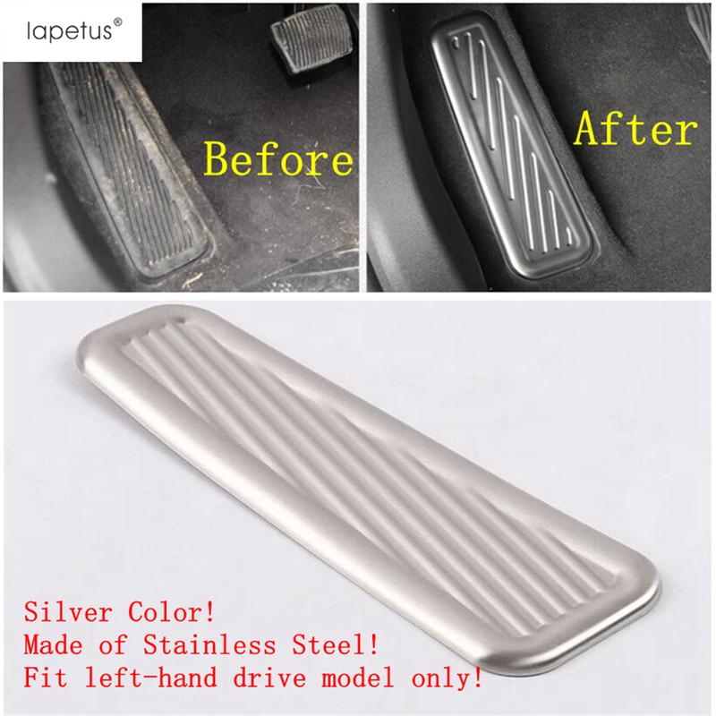 Left Foot Rest Pedal Plate Panel Non-Slip Pad Decoration Protection Cover Trim Interior Accessories For Cadillac XT4 -