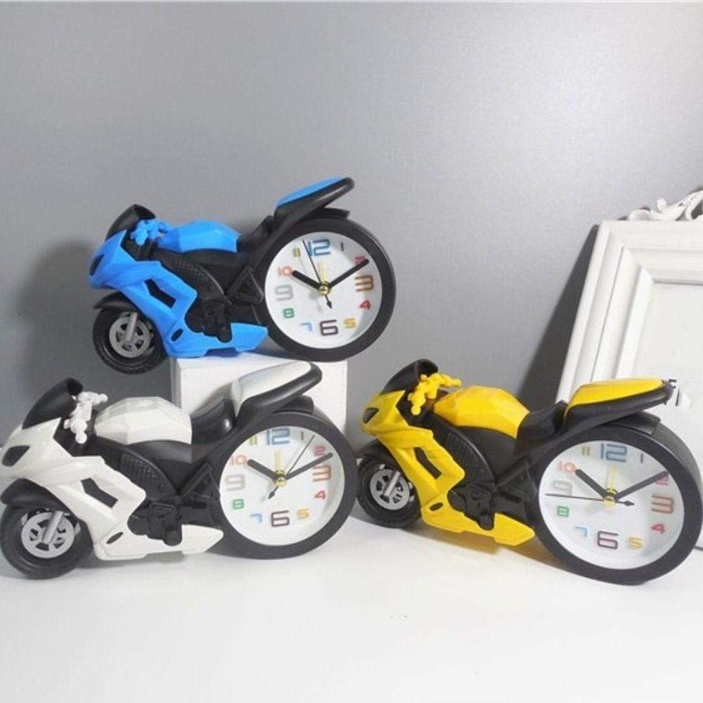 Retro Desktop Alarm Clock Motorcycle-themed Bedhead Alarm Clock Creative Desktop Clock  Birthday