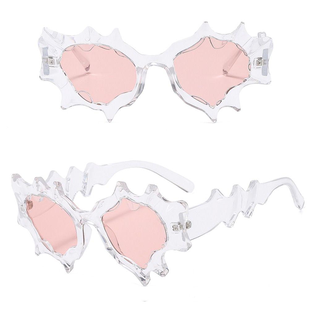 Fashion UV400 Y2K Punk Sunglasses Colorful Cat Eye Steampunk Shades for Women Men Trendy Protective Eyewear